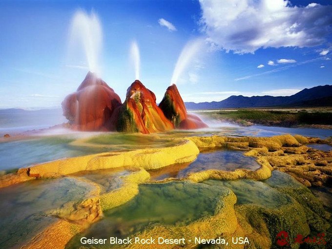 美国内华达州黑岩沙漠奇石